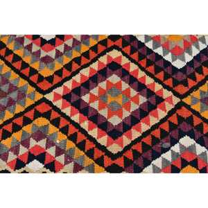 2.8x13.2 ft Vintage Kilim Rug, Turkish Rug, <b>Red</b> Plants & trees <b>Wool</b> Rug - Product Image 5