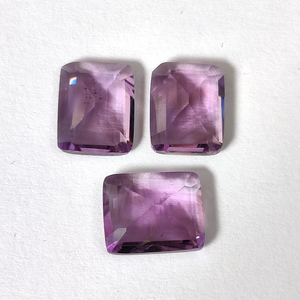 Améthyste brésilienne naturelle de haute qualité 10x8mm rectangle facette coupée et pierre précieuse bleue polie pour accessoires de bijoux - Product Image 2