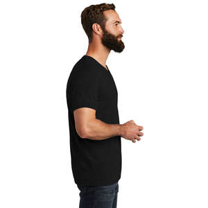 Vêtements décontractés respirants pour hommes T-shirts gris à col en V - Product Image 6