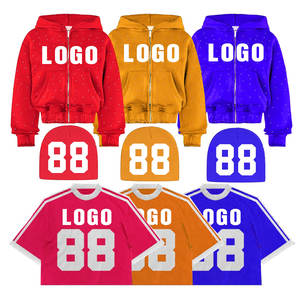 Sweat à capuche zippé 100% coton personnalisé unisexe avec imprimé Streetwear Boxy T-shirt style unisexe - Product Image 4