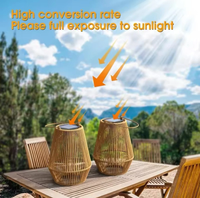 Lampes solaires en rotin, lampes solaires fabriquées à partir de matériaux naturels, lampes faites à la main, décoration intérieure, décoration intérieure écologique, vente en gros.