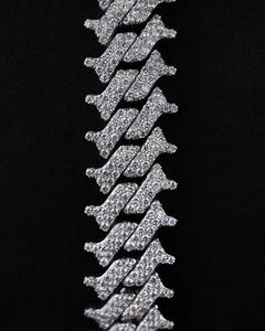 925 Sterling Silver Moissanite Diamond <b>Iced</b> Out Cuban Link <b>Chain</b> Bracelet Hip Hop Fine Jewelry - Product Image 2