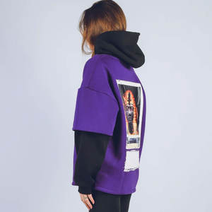 Sudadera con Capucha de Doble Manga para Mujer, 100% Algodón, Color Sólido, Corte Regular, Diseño de Nueva Llegada - Product Image 4