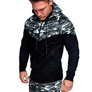 Sweat à capuche de haute qualité 100% coton polaire 500 Gsm avec camouflage pnnels pull à capuche sweat Logo personnalisé sweat à capuche vierge en éponge française - Product Image 2