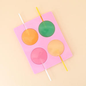 Stock <b>Silicone</b> Lollipop Mold Model Opp Packaging Household Homemade Cheese Pudding Chocolate DIY Candy <b>Baking</b> - Product Image 1