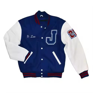 Chaqueta Bomber Varsity Bordada con Chenilla, de Secado Rápido, con Logotipo Bordado Personalizado para Hombre, OEM, crea la tuya - Product Image 5