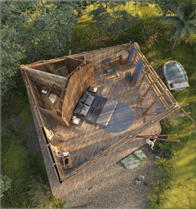 (N2) TAXE À L'EXPORTATION 0% VIETNAM 25m2 MAISON PRÉFABRIQUÉE VERTE 100% Écologique CENVINEX Personnalisée Conteneur Vila Moderne 20FT 40FT Vente Chaude - Product Image 3