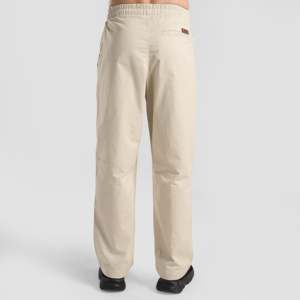 Pantalon de randonnée 100% coton blanc, logo personnalisable, coupe droite, fermetures éclair décoratives, taille XL, cargo tactique coloré en sergé tissé - Product Image 2