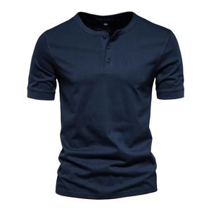 Haute qualité hommes coton T-Shirt été mode mince à manches courtes confortable tenue décontracté léger respirant - Product Image 4
