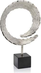 Nuevo diseño, escultura de aluminio navideña, Base de madera, decoraciones para el hogar, candelabros decorativos de Metal, tarros de velas, venta al por mayor - Product Image 6