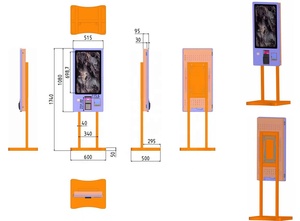 OEM/ODM Android-киоск для ресторанов с емкостным сенсорным экраном, терминалом самообслуживания, <span class=keywords><strong>POS</strong></span>-терминалом, сканером и 80-мм термопринтером - Product Image 6