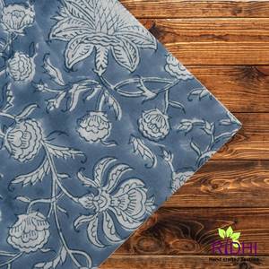 Servilletas de algodón puro con estampado floral indio azul y blanco de Ridhi Air Force, decoración de mesa para restaurante, bodas y eventos en casa - Product Image 4