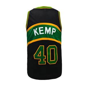 Hombres # Camiseta de baloncesto 40, letras y números bordados, chaleco holgado y transpirable sin mangas con cuello redondo para entrenamiento, uso informal - Product Image 6