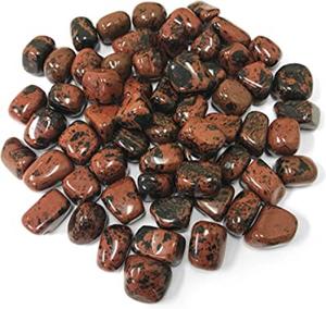 Vente en gros de pierre roulée en vrac Obsidienne acajou Cristal naturel de guérison Reiki Chakra Cristal gravé Pierre précieuse Caillou sculpté - Product Image 6