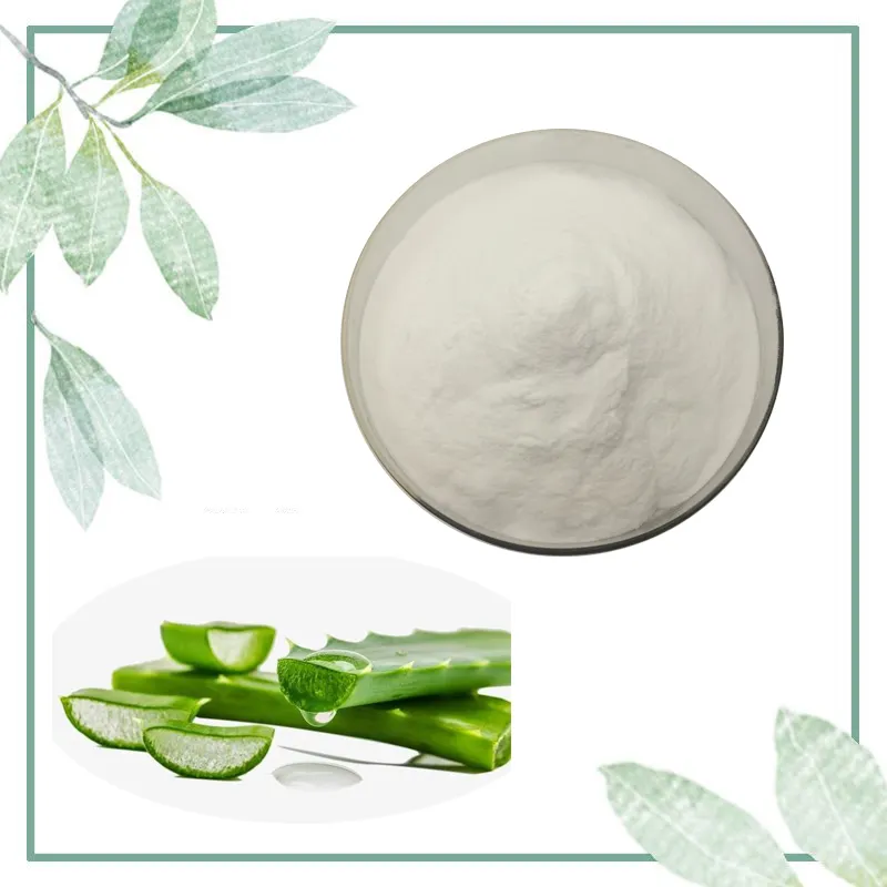 Haosen bubuk ekstrak daun lidah buaya kering, bahan baku kosmetik organik freezed