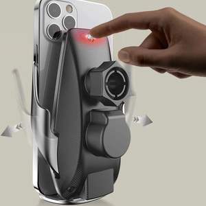 Новинка для Alphard/Vellfire 40 серии: магнитный беспроводной держатель для телефона на навигационный экран (аналог OLIVER) - Product Image 4