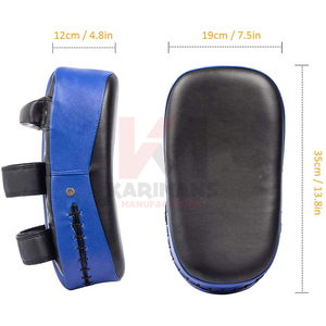 Coussinets de Muay Thai personnalisés de haute qualité, en cuir PU durable, avec un design confortable et un nouveau style d'emballage en boîte - Product Image 1