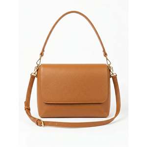 Borsa a Spalla Strutturata in Vera Pelle Dollaro - Made in Italy - Art. 26055bis - Product Image 1
