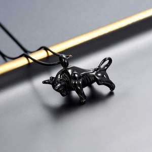 สีดำทันสมัยทำด้วยมือสแตนเลสรูปหยดน้ำเครื่องประดับศพจี้โกศสร้อยคอมนุษย์กำหนดขนาดได้เอง - Product Image 5