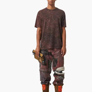 Factory Direct Logo personnalisé T-shirt délavé à l'acide pour hommes High Street Best Design dans de nouvelles couleurs différentes quantité minimale de commande bas - Product Image 5