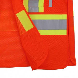 เสื้อกั๊กนิรภัยสีส้มสะท้อนแสง ANSI Class 2 และเสื้อชูชีพพร้อมนกหวีด สายรัดเป้ากันน้ำ แรงลอยตัว 100N  รับสกรีนโลโก้ - Product Image 6