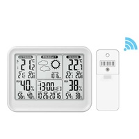 Station météo numérique intérieure/extérieure avec surveillance de la température et de l'humidité, 1 capteur, personnalisable OEM, RAPITECH TH090