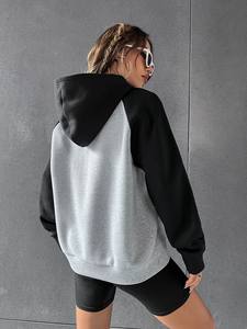 Sudadera Corta Básica de Invierno para Mujer, de Fibra de Bambú, Estampada, de Color Sólido, Tallas Personalizadas - Product Image 4