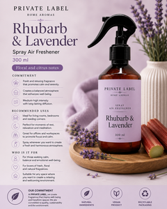 Aromatizante en Aerosol de Ruibarbo y Lavanda de Marca Privada 300ml OEM |   Aromatizante para el Hogar en Aerosol |   España UE - Product Image 3