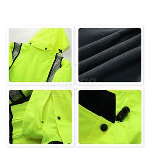 เสื้อกันฝนแบบสะท้อนแสง ปี 2026  เสื้อแจ็คเก็ตความปลอดภัยแบบมองเห็นได้ชัดเจน  ผ้าฝ้าย  สำหรับงานป้องกัน - Product Image 2