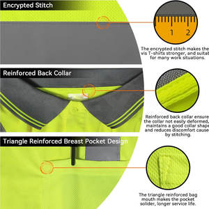 2025 Latest Design Safety Polo Shirts Hot <b>Sale</b> Safety Polo Shirts New Style Safety Polo Shirts - Product Image 6