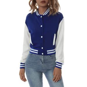 Chaqueta Varsity Personalizada para Mujer 2026, Chaqueta de Béisbol de Lana con Mangas Transpirables, Venta al Por Mayor - Product Image 1