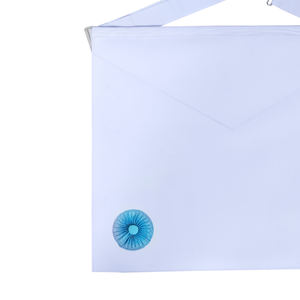 Service OEM fait à la main en cuir maçonnique Regalia tablier brodé collègue artisanat tablier paillettes à coudre prix de gros à vendre - Product Image 2