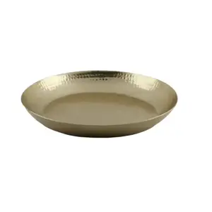 Plateaux de service en métal avec poignées gaufrées et bordure Plateau de service pour boissons Plateau personnalisé OEM en aluminium avec poignée - Product Image 4