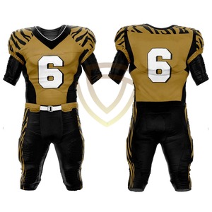 Uniforme de Fútbol Americano para Adultos, Tallas Grandes, Mangas Cortas, Colores Personalizables, Transpirable, Alta Calidad, 100% Poliéster - Product Image 4