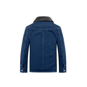 2025 vente en gros 100% coton mâle personnalisé longue longueur Denim veste haute qualité Vintage Style et boutons pour la saison d'hiver - Product Image 2
