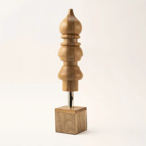 Decoración Sencilla de Madera Natural para Ramadán, Elegante Adorno de Mesa para Exhibición Festiva del Eid y Decoración del Hogar, Hecho a Mano en India - Product Image 6