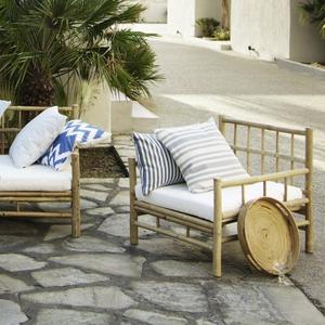 Chaise à assembler en bambou de la meilleure qualité du fabricant vietnamien Chaises de jardin en bambou avec coussin Mobilier de jardin - Product Image 3