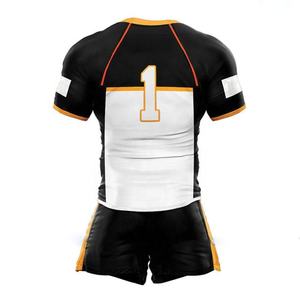 Ensemble d'uniformes de rugby de haute qualité Nom de l'équipe personnalisé Conception de vêtements de sport à séchage rapide Nouveau maillot d'impression sublimé - Product Image 2