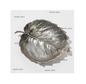 Tazón para Servir Alimentos de Aluminio con Diseño de Hojas, Tamaño Personalizado, Color Plateado, Tazón para Servir Chocolates de Home Arts - Product Image 1