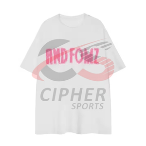 Camiseta unisex de gran tamaño para hombre, jersey de peso pesado, diseño bordado, estampado vintage, informal, estilo Odm - Product Image 1