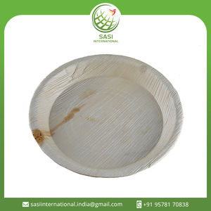 Assiette à dîner biodégradable de haute qualité assiettes jetables rondes profondes en feuilles de palmier pour la fête de mariage - Product Image 2