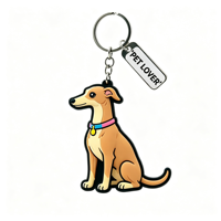 Porte-clés décapsuleur en PVC et acier inoxydable, motif chien Corgi 3D mignon, écologique, pour décorations de sac à dos, pendentif animal de compagnie, cadeau