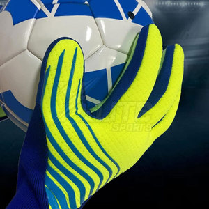 Guantes de Portero Profesionales de Cuero Flexible y Transpirable con Diseño de Superficie de Agarre Avanzado para Partidos y Entrenamientos - Product Image 6