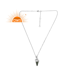 Nouveau Design 925 Sterling Silver Natural Malachite Gemstone Pendentif Collier Bijoux Personnalisés Pour Les Femmes Cadeau Pour Elle - Product Image 1