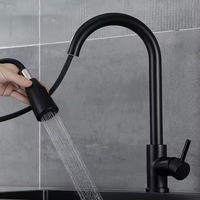 Robinet de cuisine moderne en acier inoxydable SUS 304, robinet d'eau moderne, robinets de cuisine modernes, pulvérisateur extractible, mélangeur de cuisine, robinet d'évier