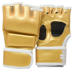 Alta calidad 14oz PU cuero MMA & guantes de boxeo amarillo entrenamiento Kickboxing Sparring guantes logotipo personalizado tamaños 8oz 16oz disponible - Product Image 6