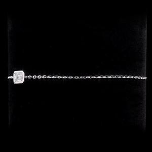 สร้อยข้อมือเพชร0.52 CT Lab ปลูก14K สีขาวทองมรกตตัด VVS ชัดเจน Minimalist 7นิ้วโซ่เครื่องประดับชั้นดี - Product Image 3