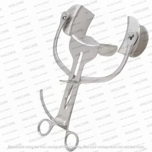 Retractor de Hoja Ancha Autorretenible de Acero Inoxidable para Cirugía de Tiroides y Cuello, Instrumento Quirúrgico con Bloqueo de Trinquete de Vaslcare - Product Image 4