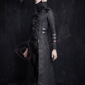 Men'<b>s</b> Vintages-tailcoat Jacket Gothic-victorian Goth-coats Stand-collar Overcoats - Product Image 4