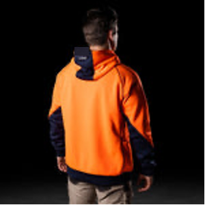 แจ็กเก็ตมีฮู้ดน้ำหนักเบาสำหรับผู้ชายเสื้อสวมหัวผ้าโพลีเอสเตอร์/ ผ้าฝ้ายผสมทำจากบังคลาเทศ - Product Image 3